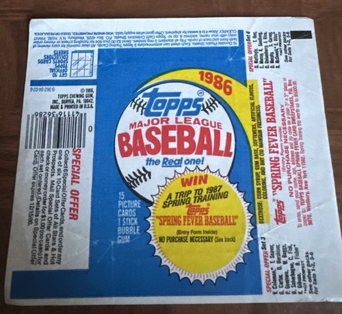 1986 topps baseball mlb - topps,
